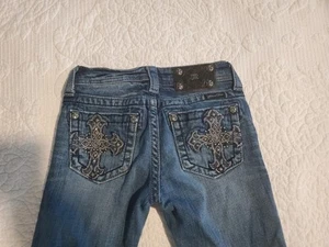 Miss Me Girls Skinny Jean Size 12 Embellished Back Pockets JK540052 - Picture 1 of 5