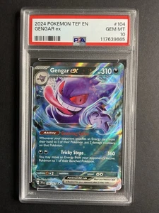 Gengar ex 104 PSA 10 2024 Pokémon TEF EN - Picture 1 of 1