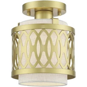 Livex Lighting 53431-33 Vistaview Semi-Flush Mount Soft Gold - Picture 1 of 11