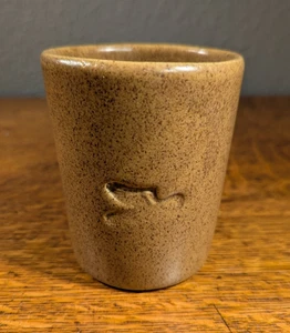 Vintage DeKalb Seed Coffee Cup Monmouth Stoneware Pottery Ag Seed Advertising - Picture 1 of 11