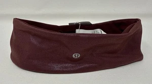 Lululemon Wunder Train Headband Foil OS Radiate Foil Red Merlot NEW - Picture 1 of 5