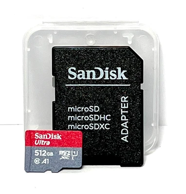 SanDisk Ultra 512GB microSDXC UHS-I Class 10 U1 A1 Memory Card with SD Adapter - Image 1 of 4