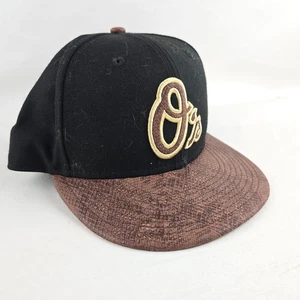Baltimore Orioles Hat Mens Adjustable Black Snapback New Era 9Fifty Snake MLB - Picture 1 of 8