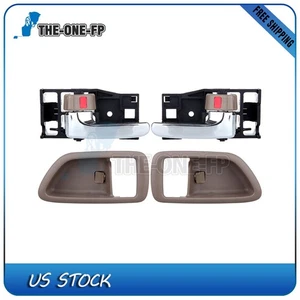 2pcs Beige Interior Inner Left Right Door handle & Cover for 00-04 Toyota Avalon - Picture 1 of 10