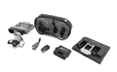 AUDI A3 2016 (8V) 1,8 L CNSB motor turbo ecm bcm módulo inmovilizador juego de llaves de bloqueo Foto 1 de 4