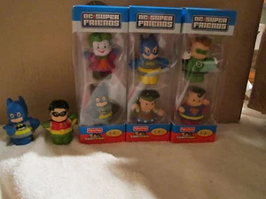 Little People DC Super Friends Complete set  Batman Robin Joker Justice League  - Picture 1 of 1