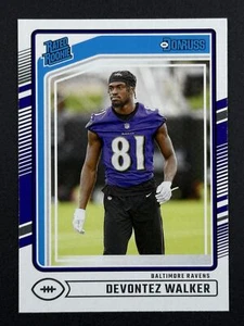 DEVONTEZ WALKER RC 2024 Donruss Football Rated Rookie #345 Baltimore Ravens - Picture 1 of 2