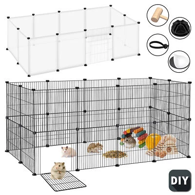 ACXIN DIY Freigehege Kaninchen Tiergehege Katzenkäfig Laufstall Laufgitter für Hamster