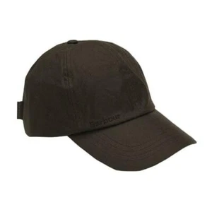 Barbour Mens Wax Sports Cap Baseball Olive Green Waterproof One Size