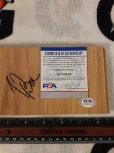 Doc Rivers Philadelphia 76ers NBA Signed Wooden Floorboard PSA DNA FLOOR BOARD - Picture 1 of 8