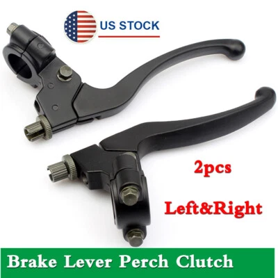 Pair 22mm R+L Brake Lever Perch Clutch For HONDA C/CR/CRF/XL/XR Series Aluminium - Image 1 of 4