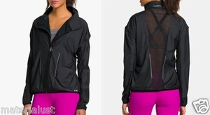 UNDER ARMOUR Women UA STUNNER ALL SEASON Lightweight RUNNING JACKET Black Large - Picture 1 of 8