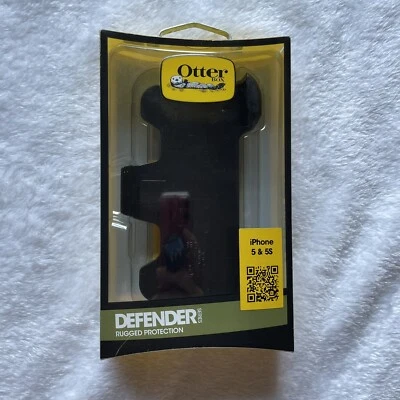 OtterBox Defender Series Black Belt Clip Holster for iPhone 5 black NEW - Image 1 of 3