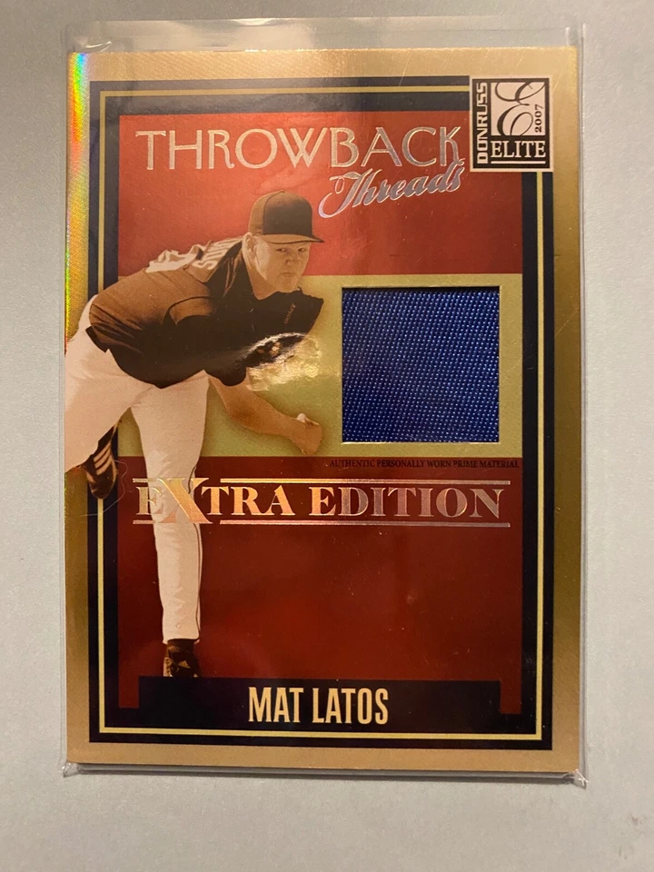 Camiseta Donruss Elite Extra Throwback Threads A25.371 - 2007 #6 Mat Latos/50 Foto 1 de 1