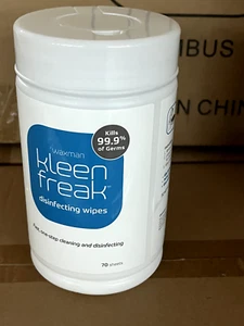 Qty 10 Packs Kleen Freak 70-Sheet 70-oz Citrus Hand Sanitizer Wipes #03050100 - Picture 1 of 4