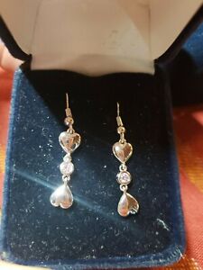 Montana Silversmith Double Heart Pink crystal Earrings $21
