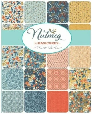 Moda Charm Pack - NUTMEG - 100% Patchwork Cotton Fabric - Image 1 of 2