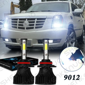 4-sides 9012 LED Headlight Bulbs kit Hi Low Beam 6000K Super Bright power 2019 - Imagen 1 de 12