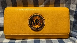 Michael Kors Fulton Damen-Geldbörse Continental Sungelb Kieselleder - Bild 1 von 23