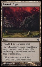 1X Tectonic Edge- Worldwake - *  English, SEE PICTURES * MTG CARD