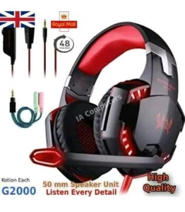 3.5mm Gaming Headset With Mic LED Headset For Laptop PS4 Xbox One PC Mac BNWT - Picture 1 of 1