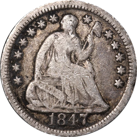 1847-P Seated Liberty Half Dime Great Deals From The Executive Coin Company Cover