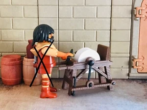 AFILADOR MEDIEVAL HERRERO MERCADO IMPRESIÓN 3D FIGURA PLAYMOBIL NO INCLUIDA - Imagen 1 de 5