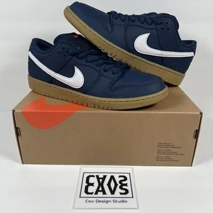Nike SB Dunk Low Pro ISO Orange Label Navy Gum FJ1674-400 - Men's Size 11.5 - Picture 1 of 15