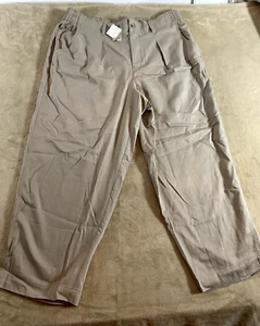 Madewell Pants Pull On Wide Leg Stretch Pants Womens 18W Biege Minimalist NEW - Picture 1 of 19