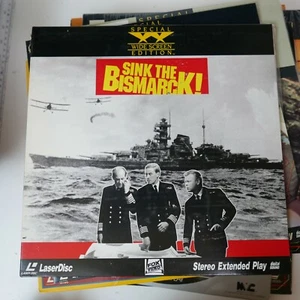 Laser Disk, Sink The Bismarck, Drama, War, Free Shipping - Picture 1 of 2