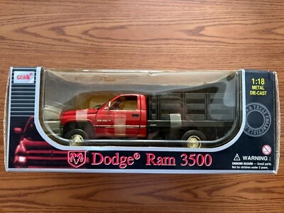 Anson Dodge Ram 3500 V10 plataforma de doble estaca escala 1/18 nuevo en caja Foto 1 de 4
