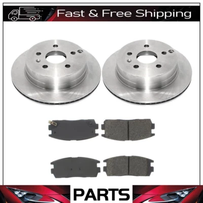 Rotores de freno traseros y pastillas de freno metálicas para Chevrolet Equinox 2015-2017 Foto 1 de 4