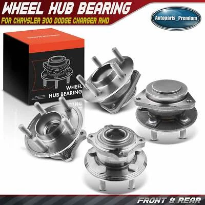 4x Front and Rear Wheel Hub Bearing Assembly for Chrysler 300 Dodge Charger RWD - Image 1 of 4
