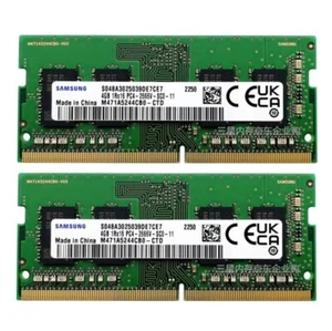 Samsung 8GB (2X 4GB ) DDR4 2666MHz PC4-21300 SODIMM Memory Ram M471A5244CB0-CTD - Picture 1 of 5