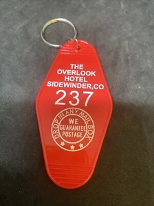 The Shining Overlook Hotel Keychain Room # 237 Doctor Sleep Horror Key Tag Motel - Picture 1 of 3