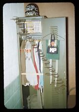 Military Police Locker Uniforms Books 35mm Slide 1950s Red Border Kodachrome