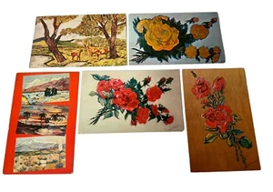Lot of 5 Vintage Artist Nyla Thompson Painting Postcards - Picture 1 of 6