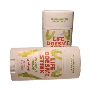 2× Stinkbug Naturals -coconut Melon Deodorant orgánic sin plástico y aluminio - Picture 1 of 7