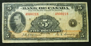 Canada $5, 1935 - Picture 1 of 2