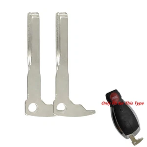 2Pcs Insert Small Key Blank Emergency New Key Uncut For Mercedes KR55WK49046 - Picture 1 of 6