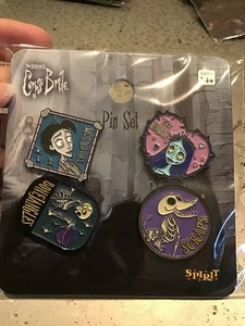 Tim Burtons Corpse Bride Pin Set -NEW - Picture 1 of 2