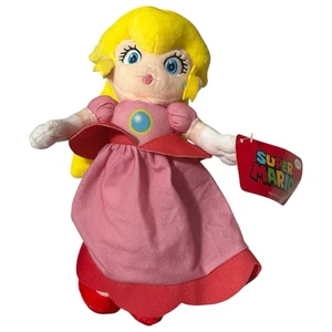 Nintendo Super Mario Bros. PRINCESS PEACH 9" Plush STUFFED ANIMAL Toy W/ Tag - Picture 1 of 2