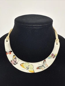 Royal Worcester Fine Bone China England Halsband Halskette Schmetterlinge - Bild 1 von 15