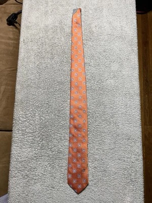 Corbata de seda naranja SAMUELSOHN para hombre hecha en Italia Foto 1 de 4
