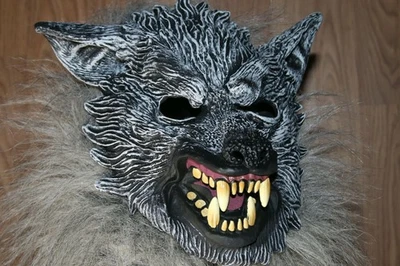 Disfraz de Hombre Lobo Cosplay Niño Grande Talla L, Adolescente Completo Cuerpo Completo con Pies ¡EXCELENTE ESTADO USADO! Foto 1 de 4