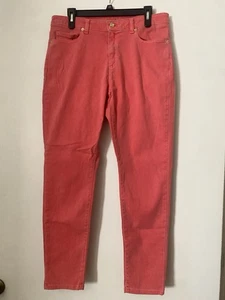 Michael Kors Izzy Cropped Skinny Damenjeans Größe 12 korallenrosa - Bild 1 von 8