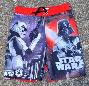 Swim Trunks Disney Star Wars Little Boys UV 50+ Board Shorts Sz 4 - Picture 1 of 3