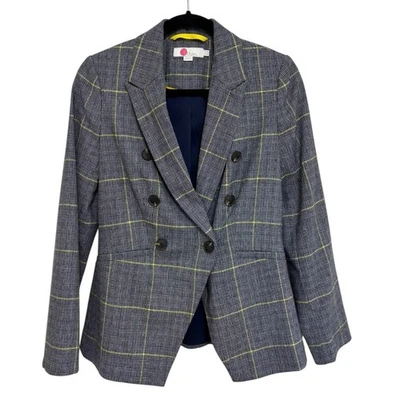 Boden Women’s Wool Blend Classic Plaid Blazer - Size US 2 - Image 1 of 4