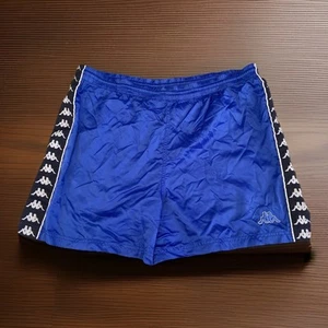 Vtg Kappa Gara Soccer Gym Workout Shorts Black Mens L 1990s 90s - Picture 1 of 4
