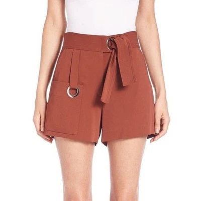 A.L.C. Pantalones Cortos Lucile Trapunto Cosidos Naranja Óxido Drape Primavera Para Mujer Talla 0 Foto 1 de 4